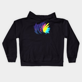 Pansexual Pride Flag Crystal Dragon Kids Hoodie